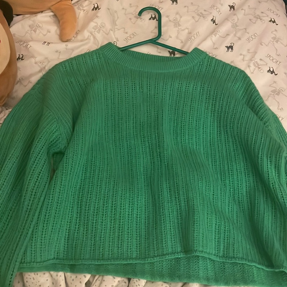 NWT ALICE+OLIVIA BLOUSON SLEEVE CROP PULLOVER
